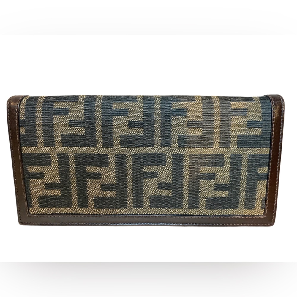 Authentic Fendi Zucca Tri- Fold Wallet